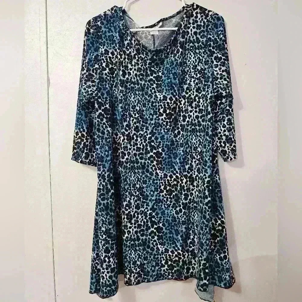 NWOT- Nicole Marie cheetah print dress!